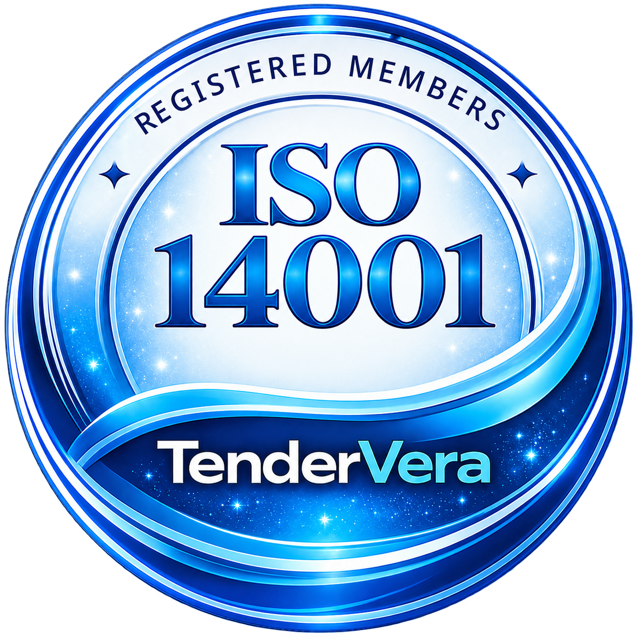ISO 14001 Registered Members badge, TenderVera